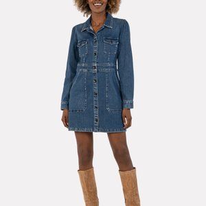 Kut From The Kloth Priscilla Denim Dress - Size L - New with Tags